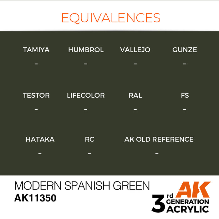 AK Interactive AFV Series - Modern Spanish Green - 18ml