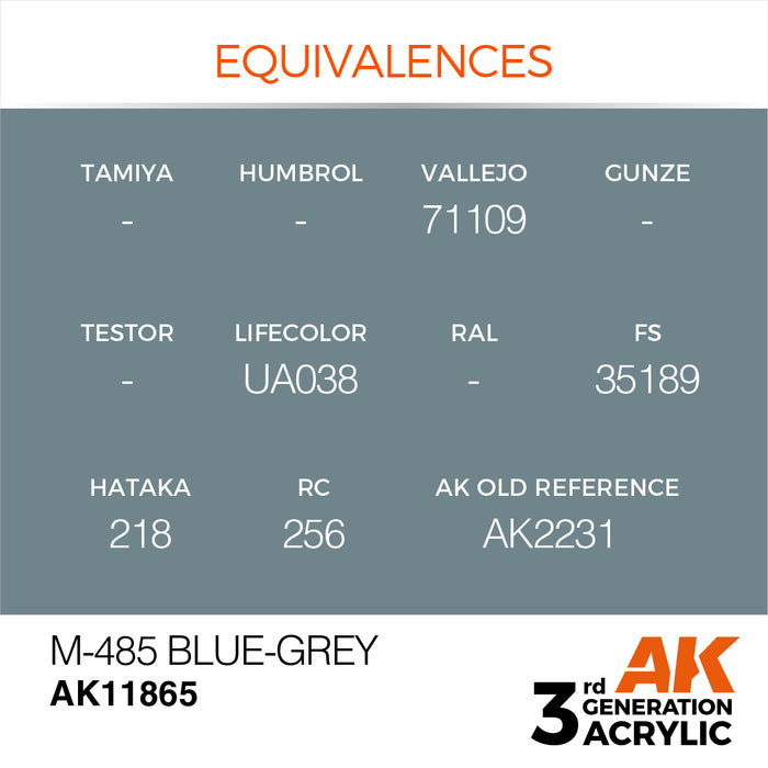 AK Interactive Air Series - M-485 Blue-Grey - 18ml