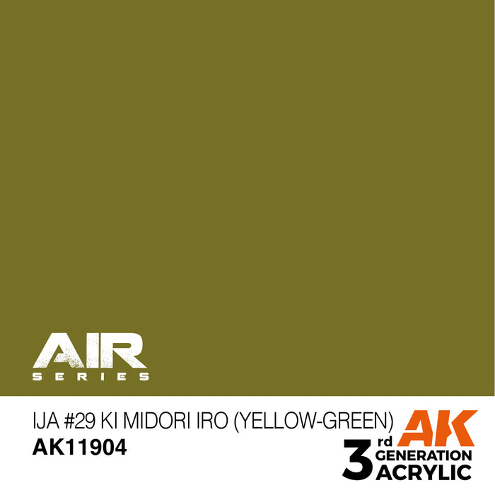 AK Interactive Air Series - IJA #29 Ki Midori iro (Yellow-Green) - 18ml