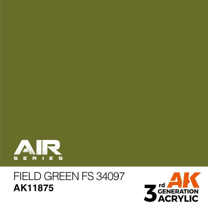 AK Interactive Air Series - Field Green FS 34097 - 18ml