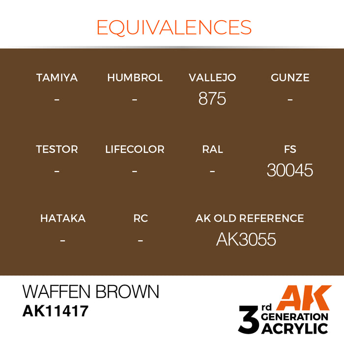 AK Interactive Figure Series - Waffen Brown - 18ml