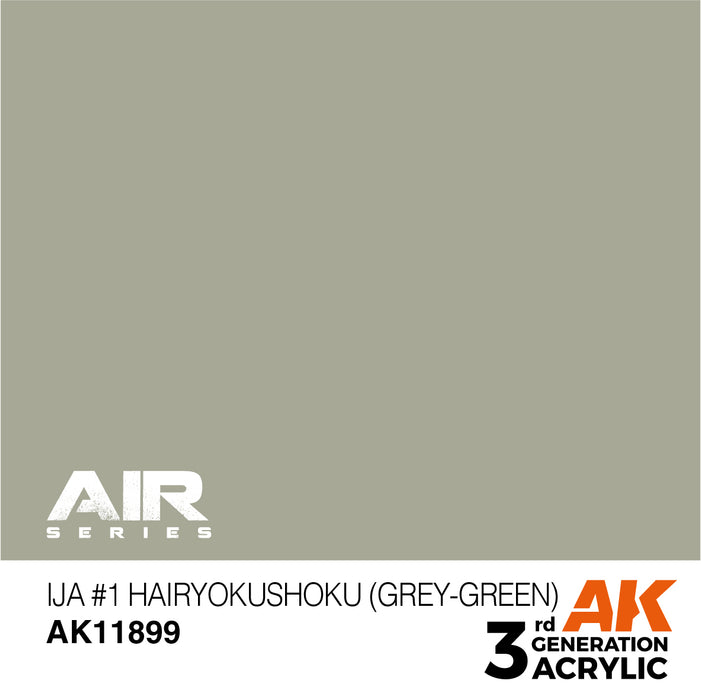 AK Interactive Air Series - IJA #1 Hairyokushoku (Grey-Green) - 18ml