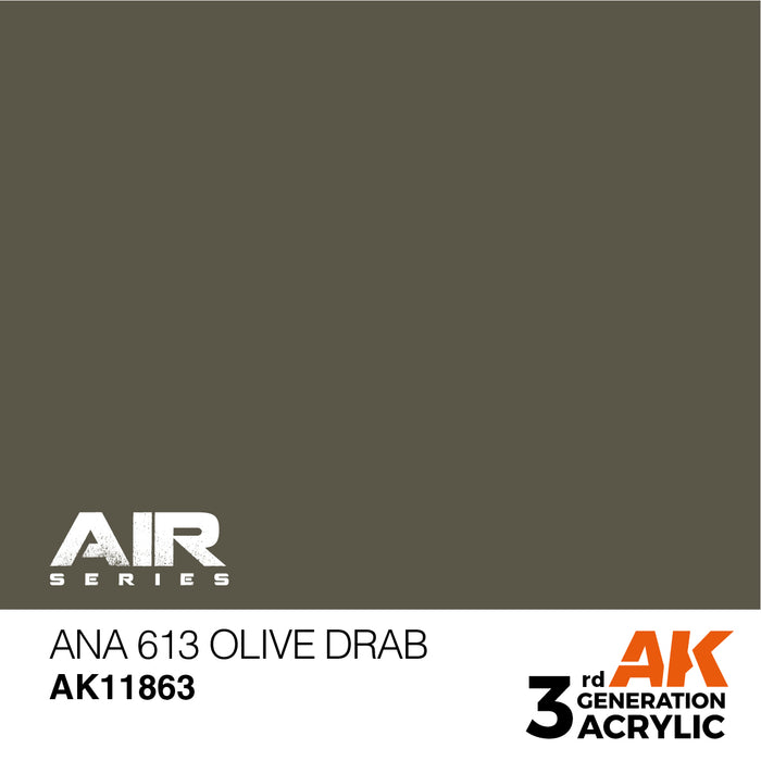 AK Interactive Air Series - ANA 613 Olive Drab - 18ml