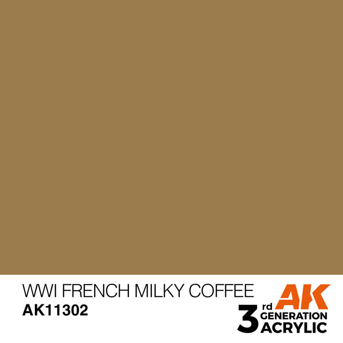 AK Interactive AFV Series - WWI French Milky Coffee - 18ml