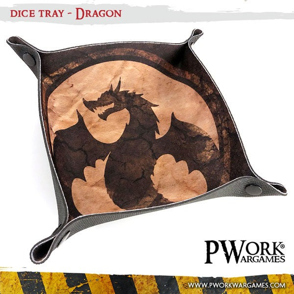 PWork Wargames Dice Tray - Dragon