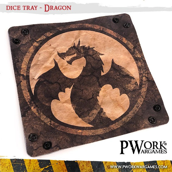 PWork Wargames Dice Tray - Dragon
