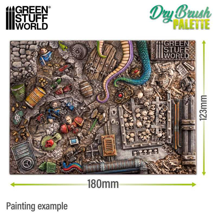 Green Stuff World Drybrush Texture Palette