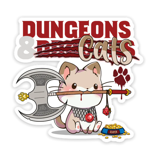 GlassStaff Sticker - Dungeons and Cats