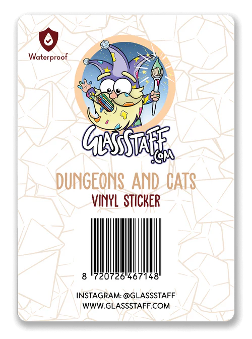 GlassStaff Sticker - Dungeons and Cats