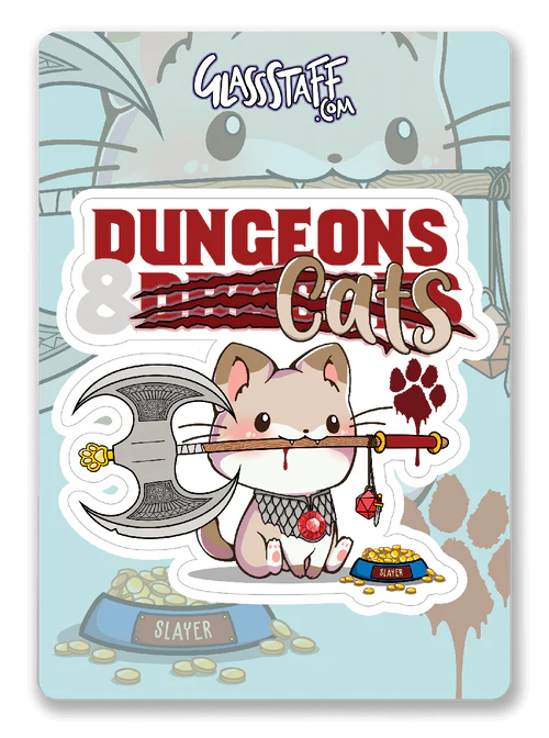 GlassStaff Sticker - Dungeons and Cats