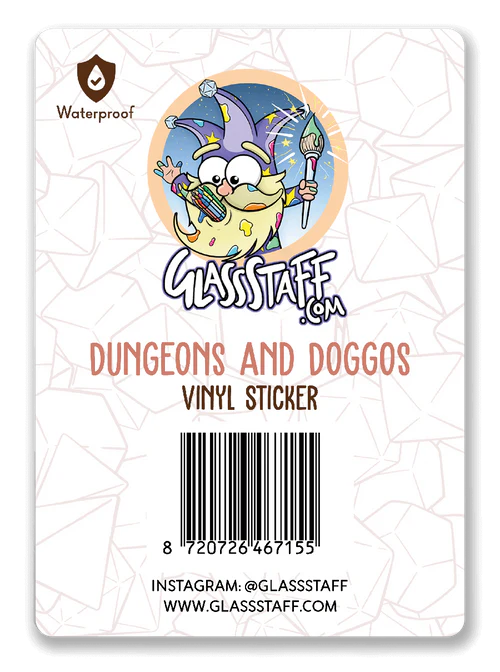 GlassStaff Sticker - Dungeons & Doggos