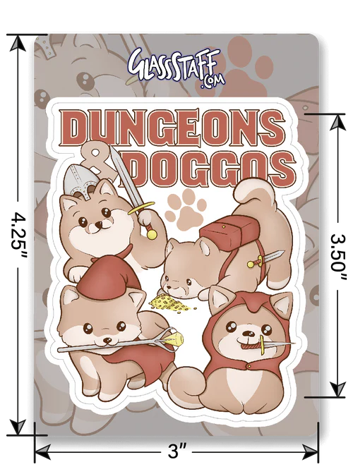 GlassStaff Sticker - Dungeons & Doggos