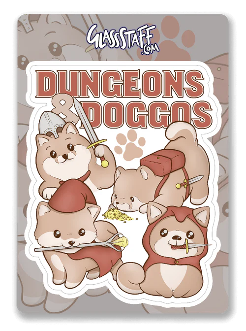 GlassStaff Sticker - Dungeons & Doggos