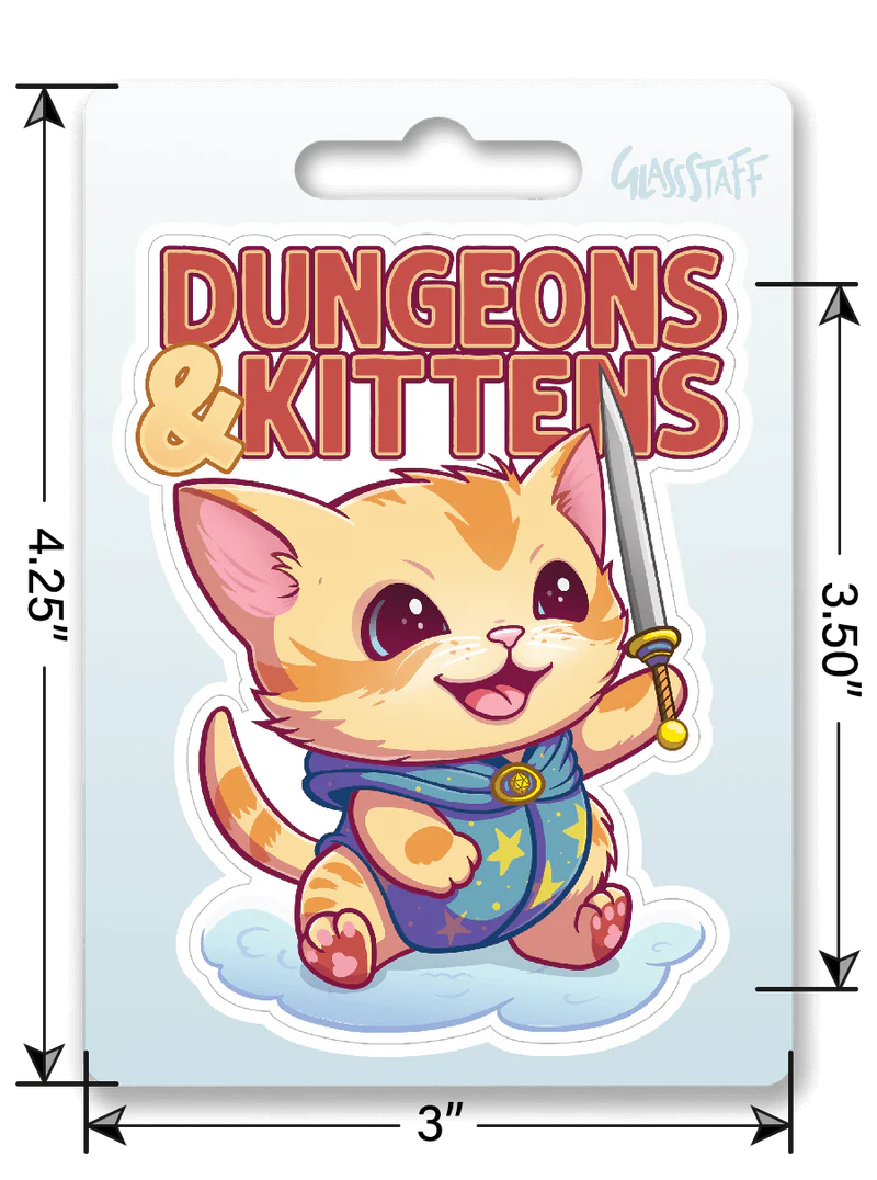GlassStaff Sticker - Dungeons & Kittens