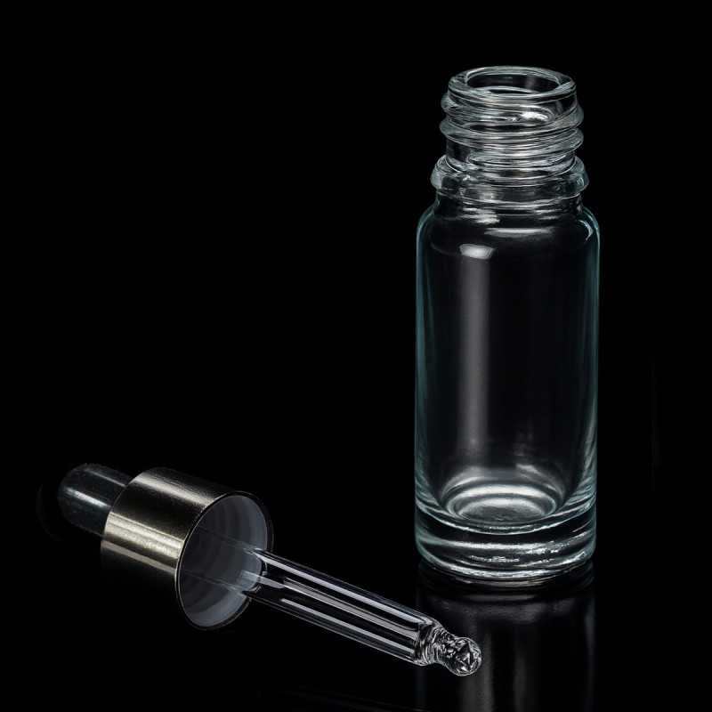 Empty Glass Jar with Pipette - 10ml