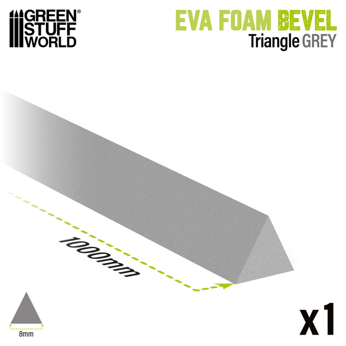 EVA Foam Dowels - Triangle 8mm