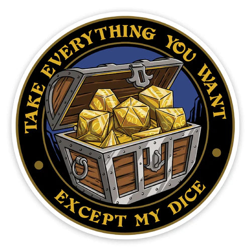 GlassStaff Sticker - Except My Dice