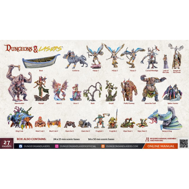 Dungeons & Lasers - Fantasy Miniatures Set