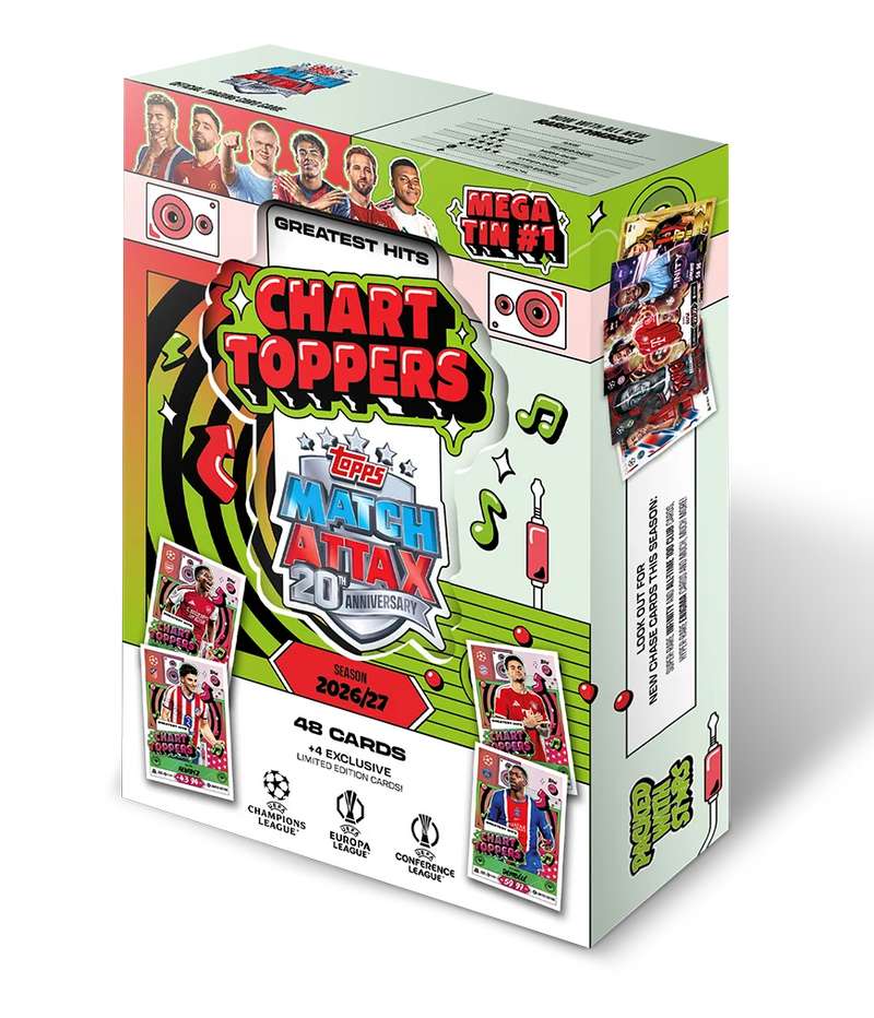 Match Attax UCC 2026/27 Mega Tin - Chart Toppers
