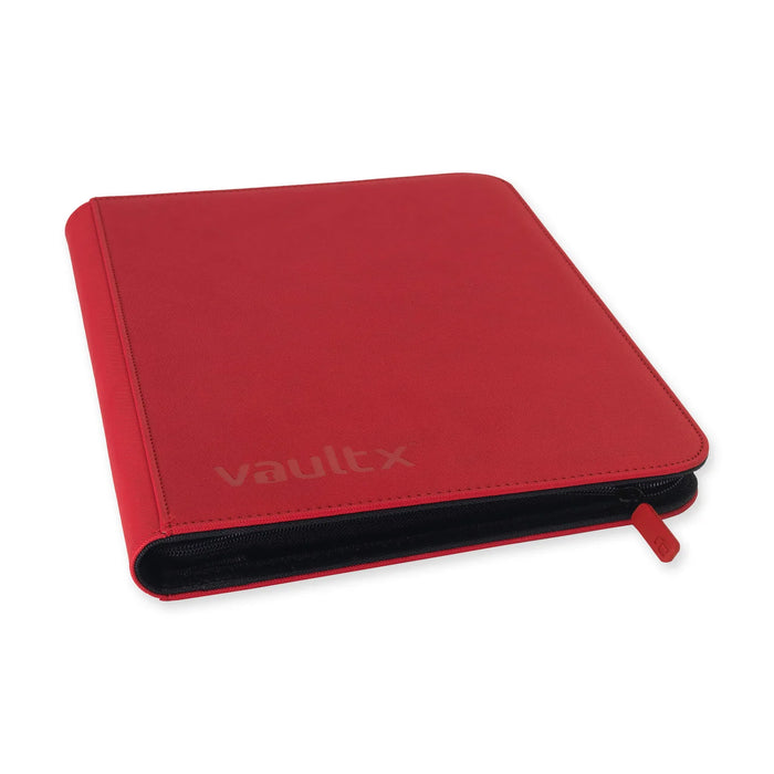Vault X 9-Pocket Exo-Tec Zip Binder - Fire Red