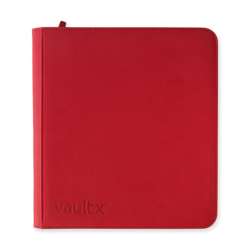 Vault X 12-Pocket Exo-Tec Zip Binder - Red