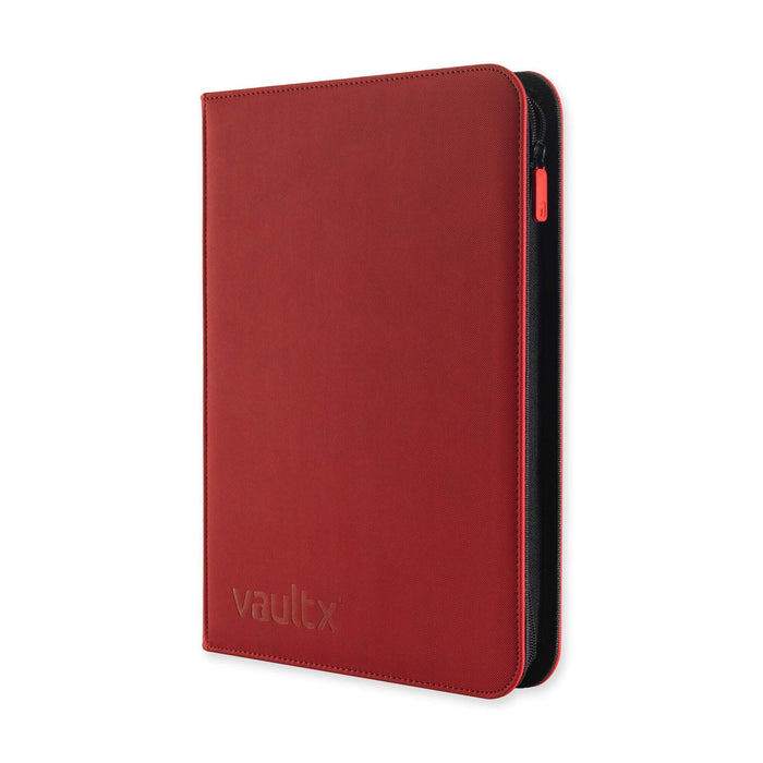Vault X 9-Pocket Exo-Tec Zip Binder - Fire Red