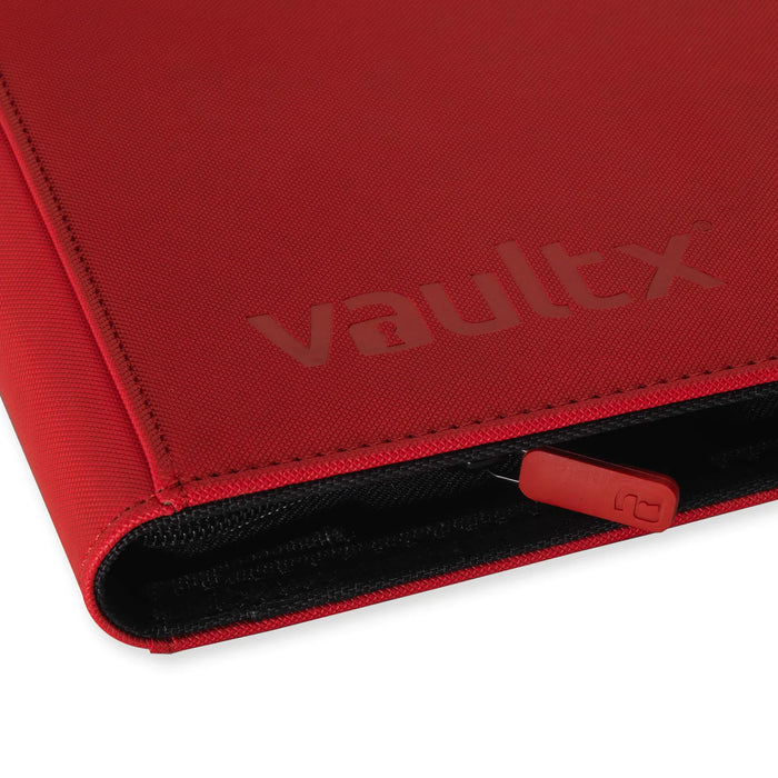 Vault X 9-Pocket Exo-Tec Zip Binder - Fire Red