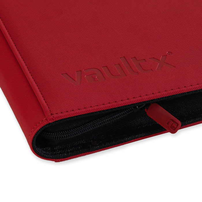 Vault X 12-Pocket Exo-Tec Zip Binder XL - Fire Red