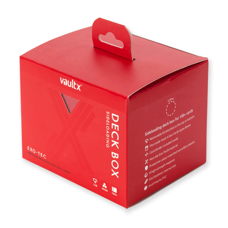 Vault X Exo-Tec Sideloading Deck Box 100+ - Fire Red