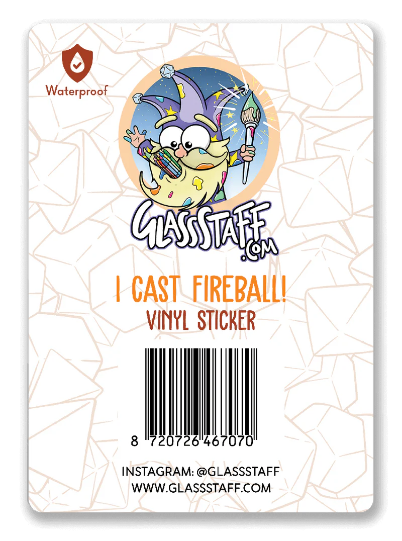 GlassStaff Sticker - I Cast Fireball