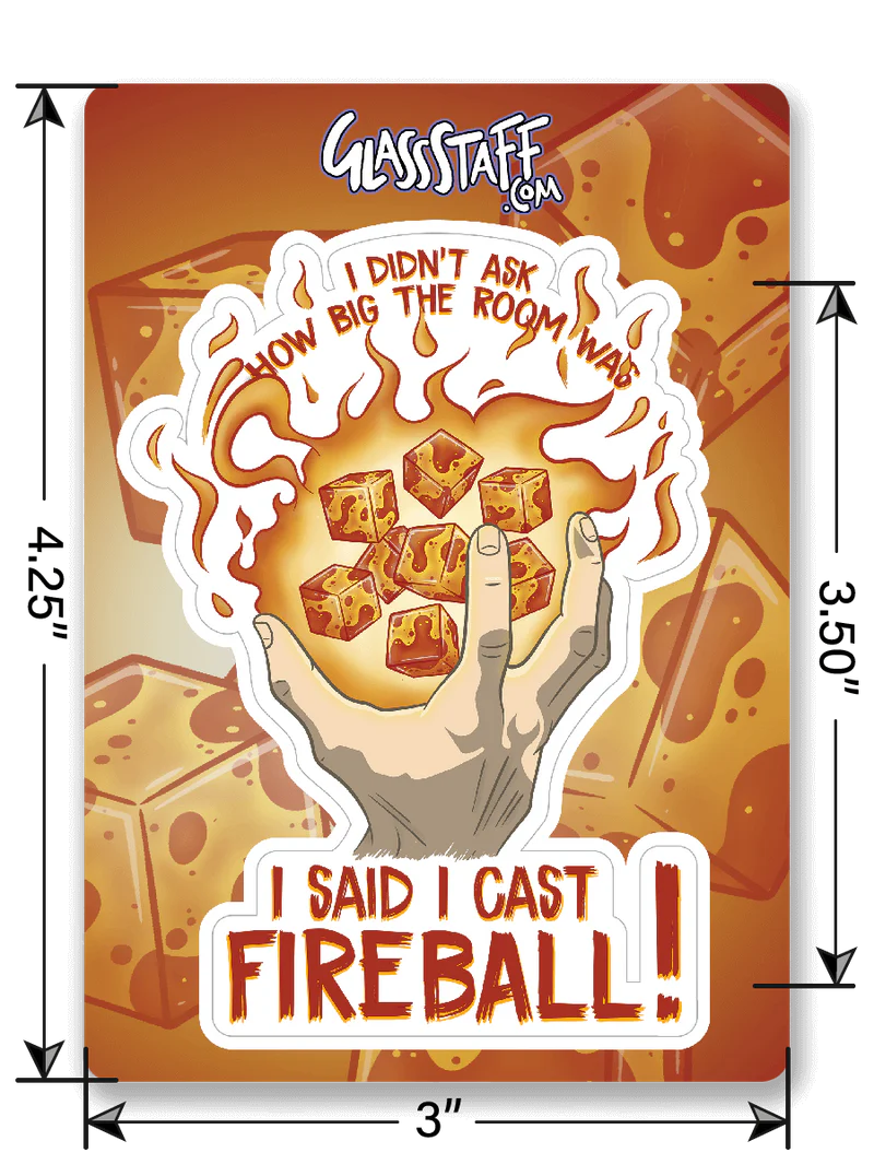 GlassStaff Sticker - I Cast Fireball