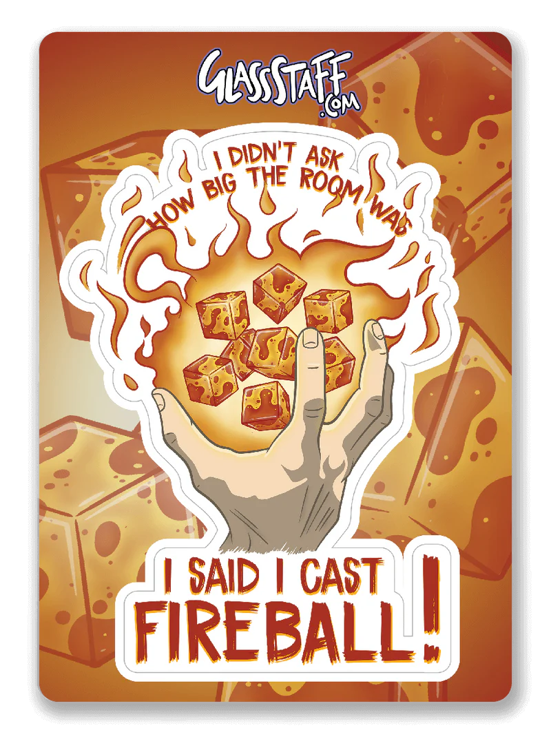 GlassStaff Sticker - I Cast Fireball
