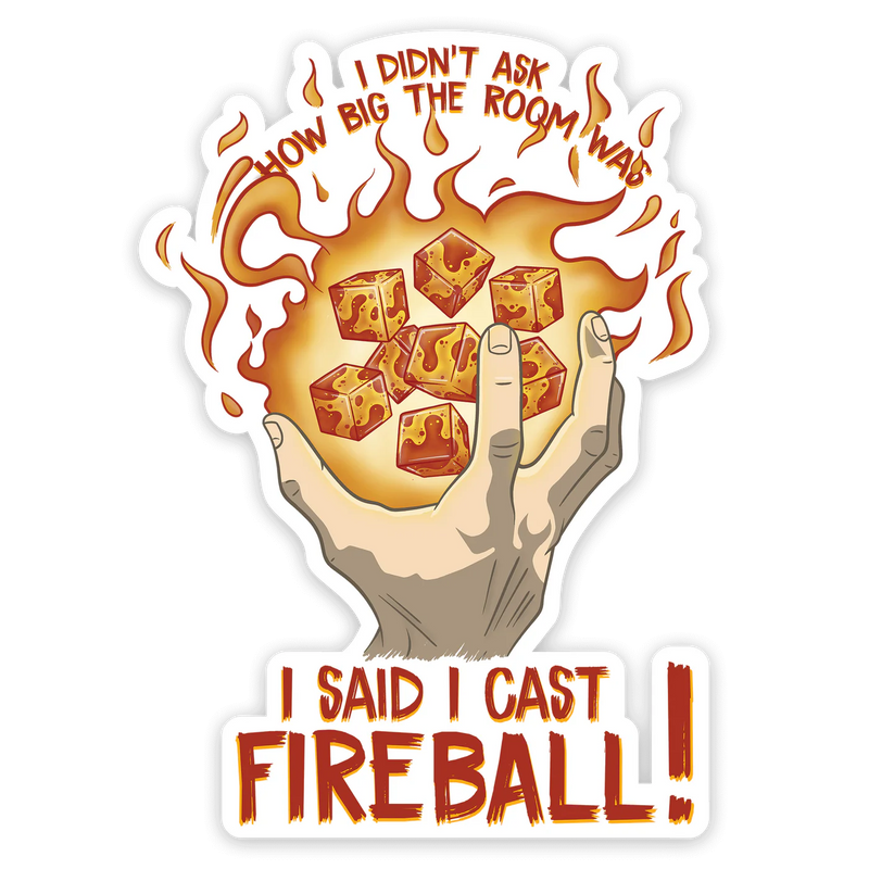 GlassStaff Sticker - I Cast Fireball