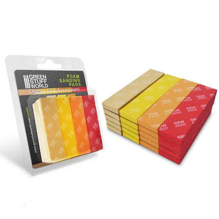 Foam Sanding Pads - Coarse Grit Assortment x20