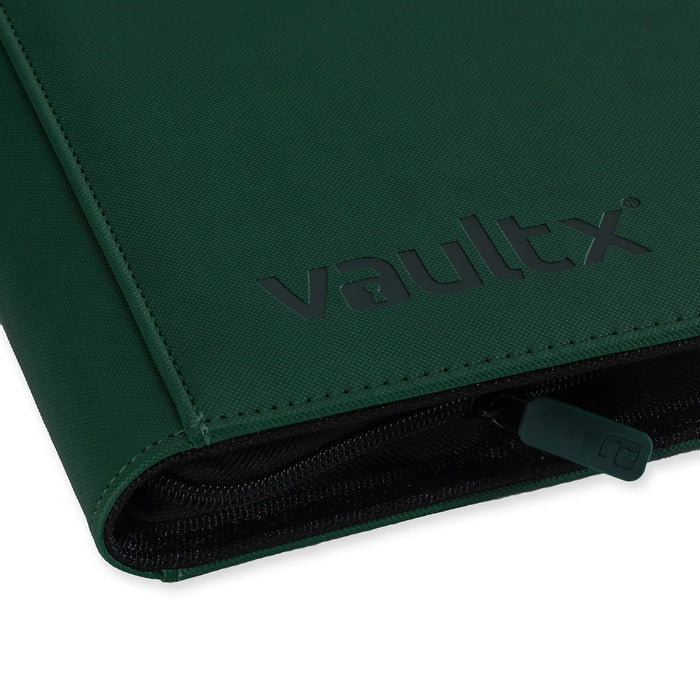 Vault X 12-Pocket Exo-Tec Zip Binder - Forest Green