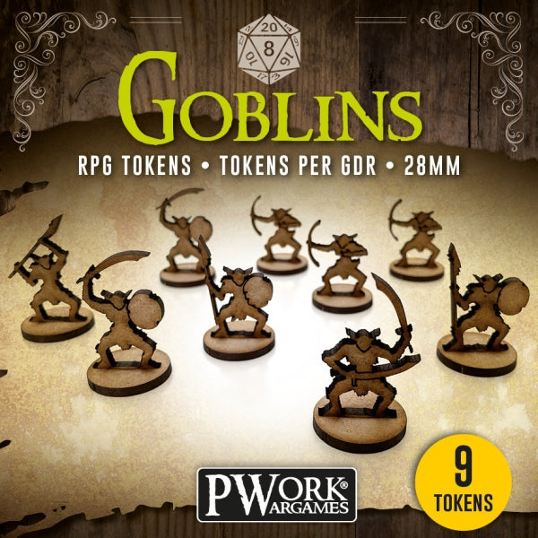 PWork Wargames RPG Tokens - Goblins