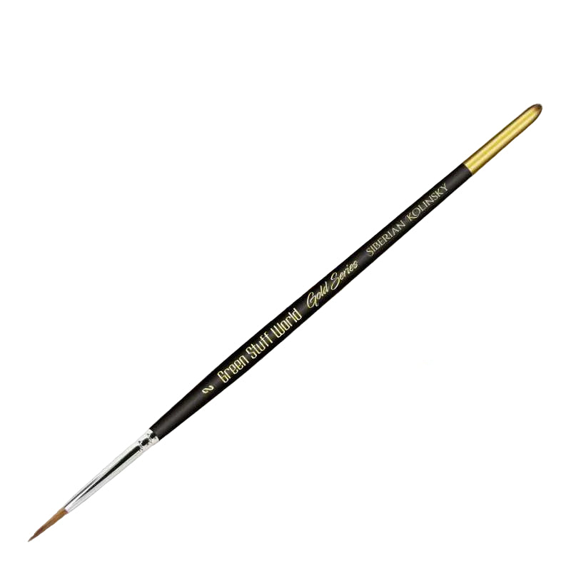 GOLD SERIES Siberian Kolinsky Brush - Size 2