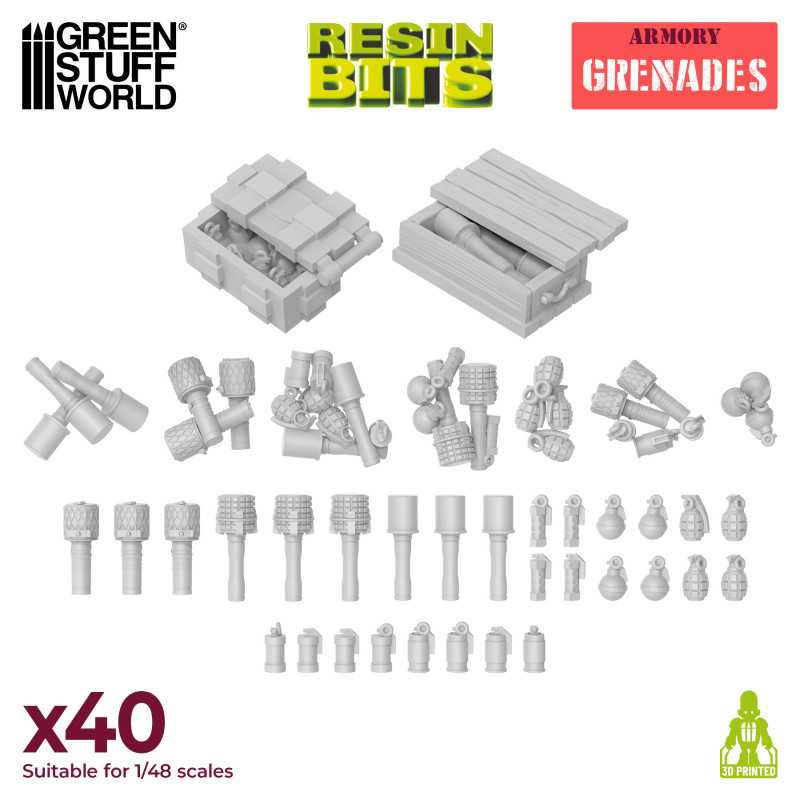 Resin Bits - Grenades