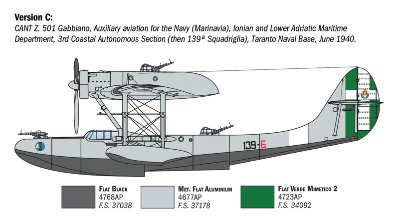 Italeri CANT Z.501 Gabbiano 1:72