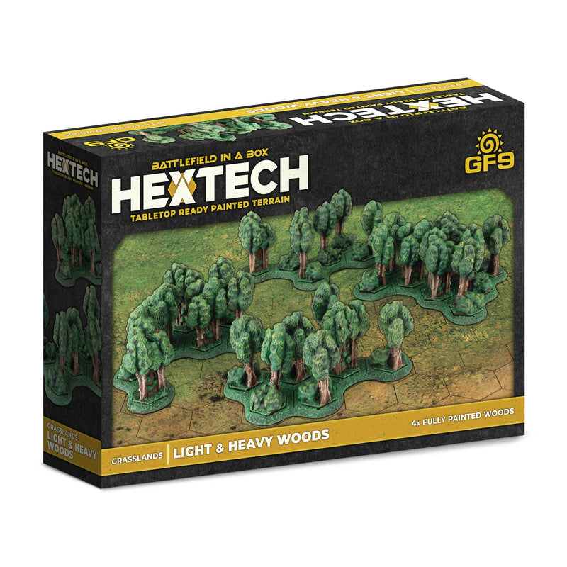 HexTech - Grasslands: Light & Heavy Woods | Battlefield In A Box
