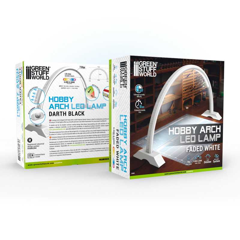 Hobby Arch LED Lamp - Faded White