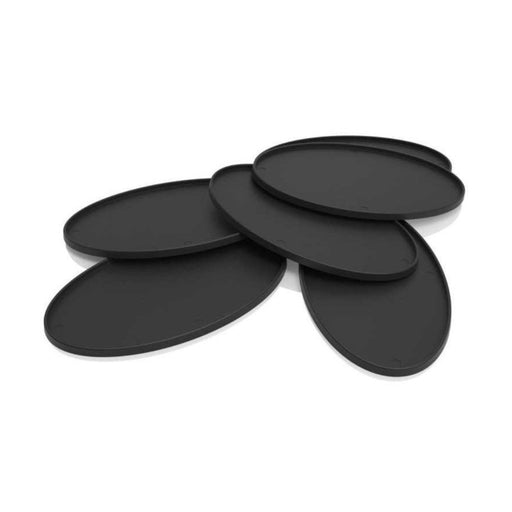 Hollow Plastic Bases - Black Oval 90x52mm