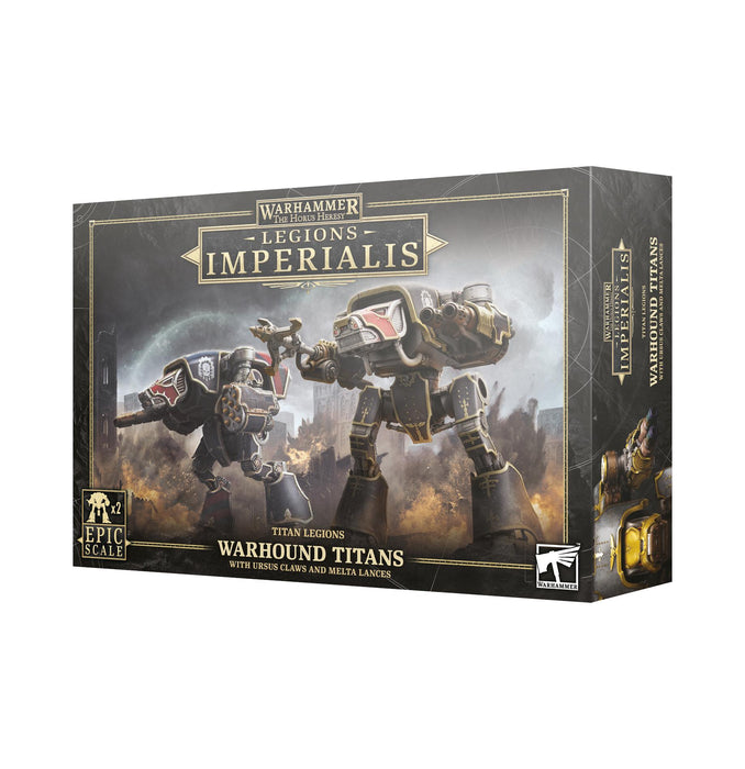 Legions Imperialis: Warhound Titans with Ursus Claws & Melta Lances