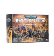 Warhammer 40,000 Battlefields Armageddon pre-painted battlefield box by Games Workshop.