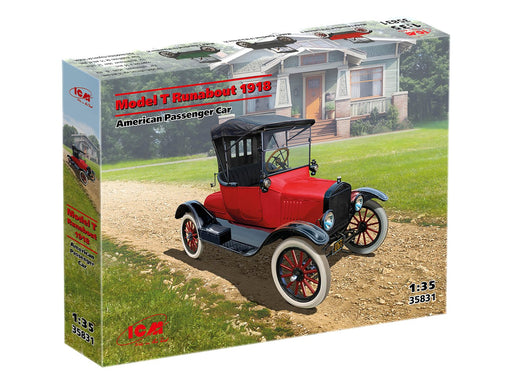 Ford Model T Runabout 1918 American Passenger Car | ICM | Scale Model Kit