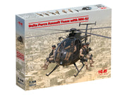 Delta Force Assault Team with MH-6J Helicopter | ICM | Scale Model Kit
