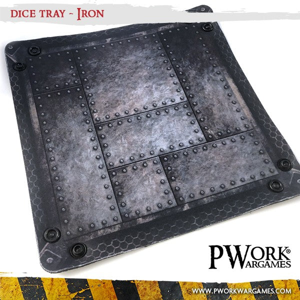 PWork Wargames Dice Tray - Iron