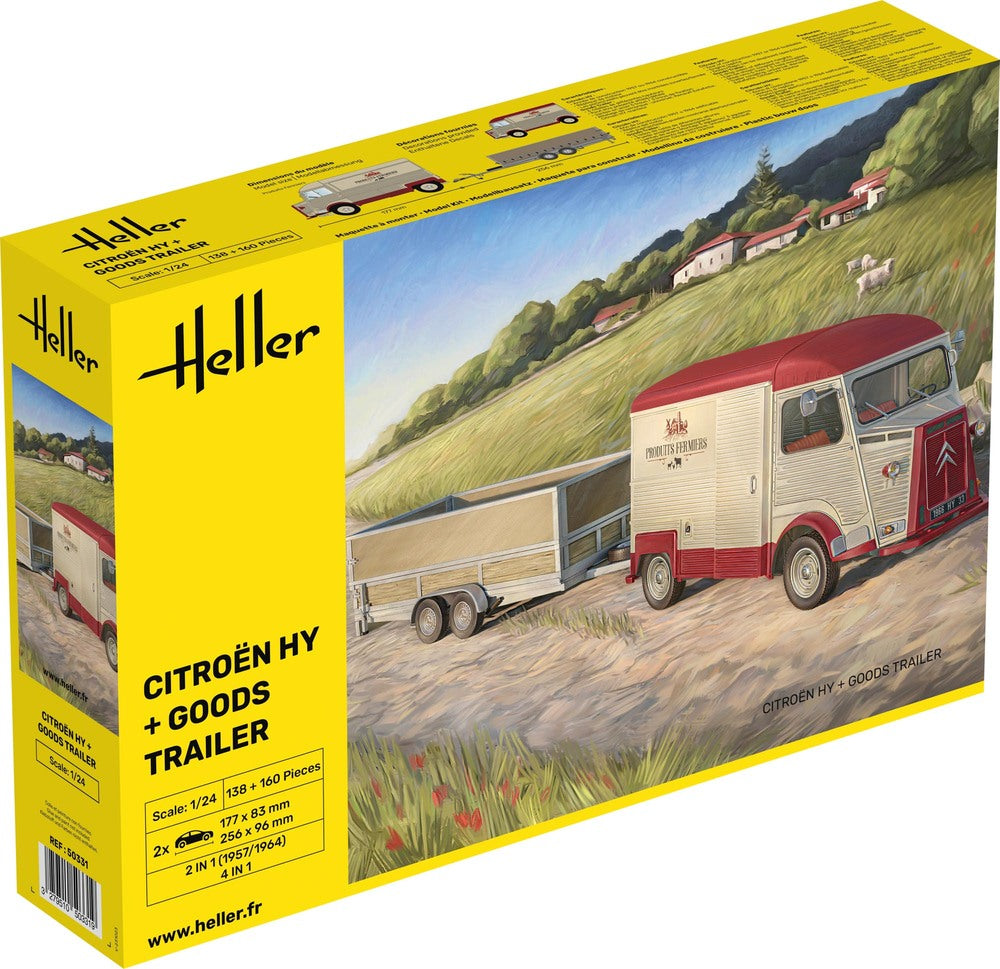 Citroen HY & Goods Trailer (1:24)