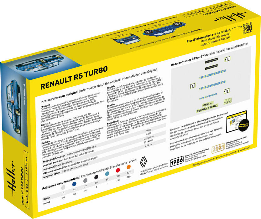 Renault R5 Turbo Starter Kit (1:43)