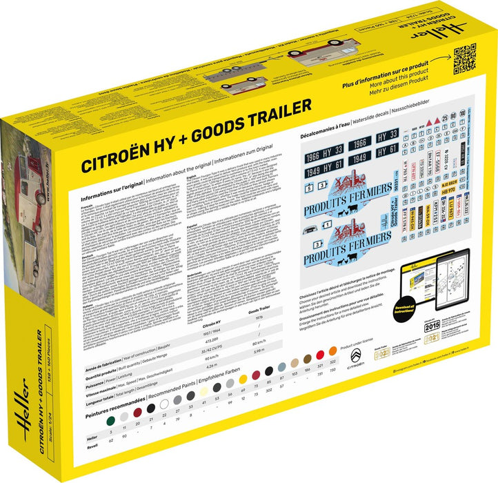 Citroen HY & Goods Trailer (1:24)